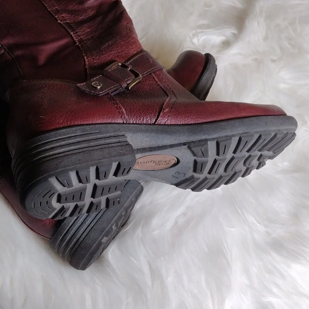 Earth Origins Penelope brown leather boots sz 7W. - Picture 14 of 15